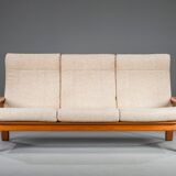 Mid-century modern Danish three-seater teak sofa, 1960s