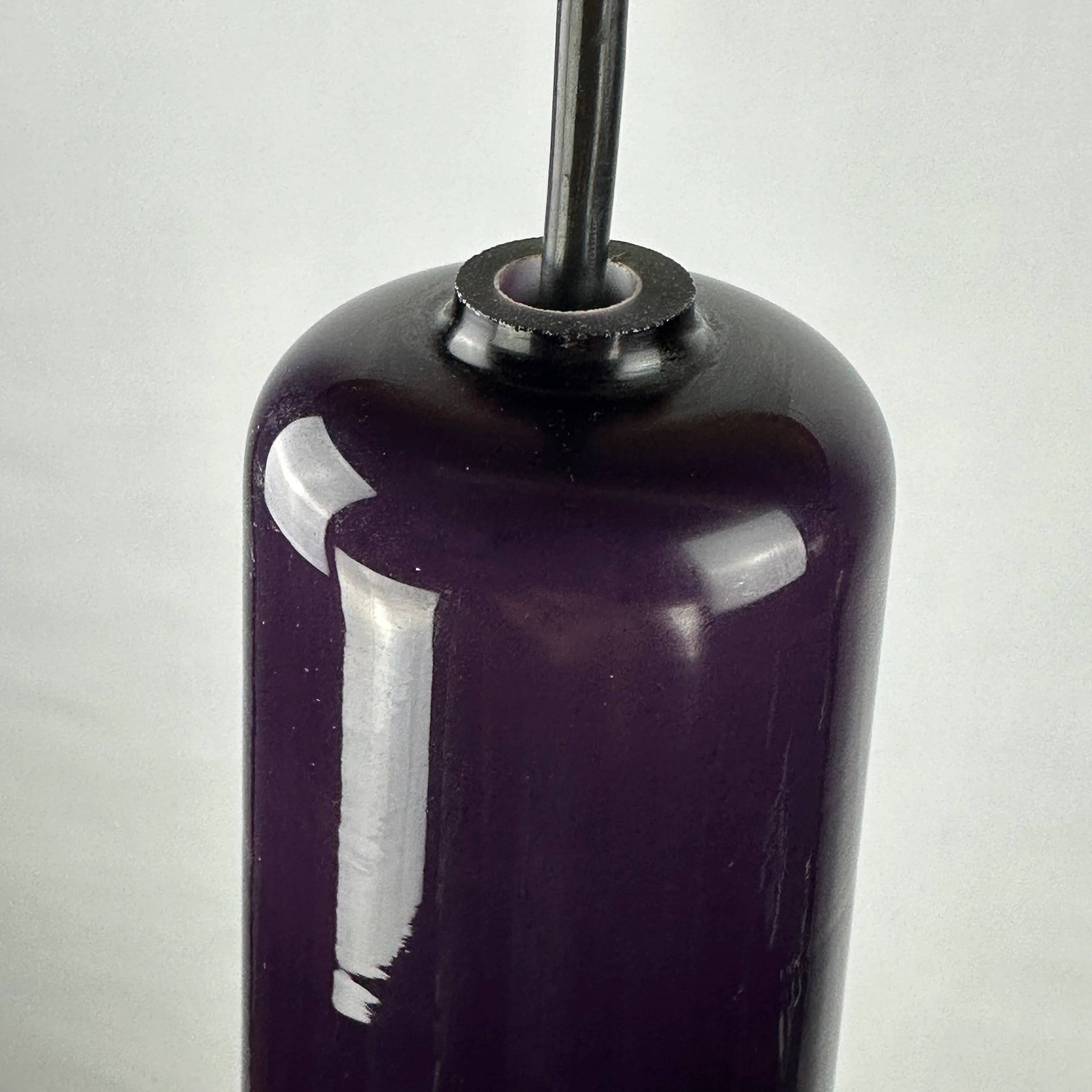 Purple opaline glass suspension KRETA for Holmegaard by Jacob Bang