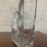 Trio of vintage molded glass vases from the 70s