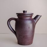 Brown ceramic artisan coffee maker