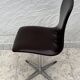 Space Age Swivel Chair Chocolate Brown Skai