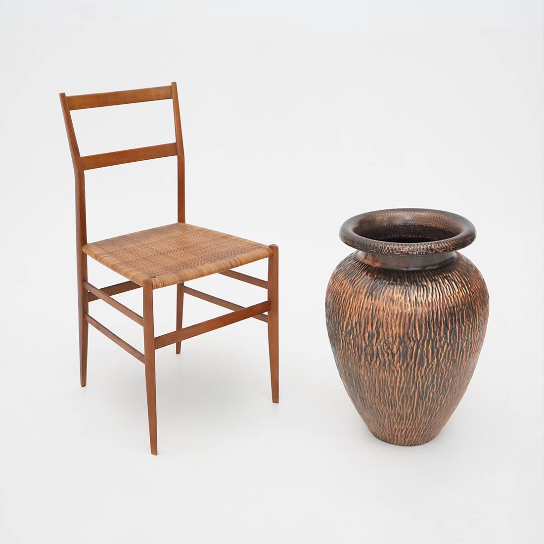 Copper umbrella stand, 1930s