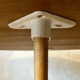 Large round vintage ash coffee table by Alvar Aalto, model "H-Legs"