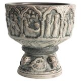 Gothic Ceramic Bowl or Jardiniere by Michael Andersen & Son, 1960s