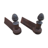 Pair of ancient cast iron channels