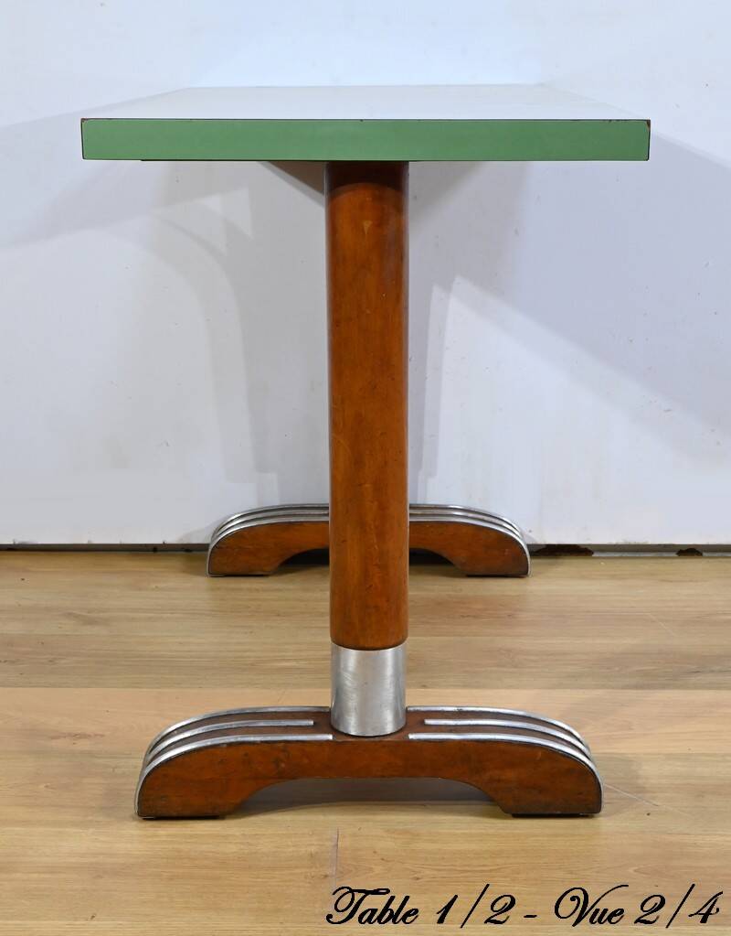 Bistro tables in laminate and beech – 1950