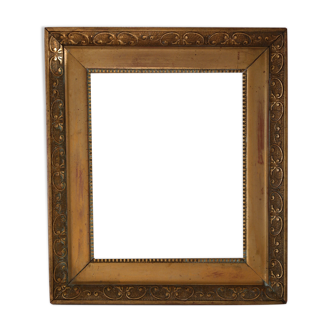 Old carved gilded wooden frame