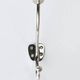 Up to 4 Adolf Loos Art Nouveau Nickel Brass Wall Hooks Café Capua Vienna