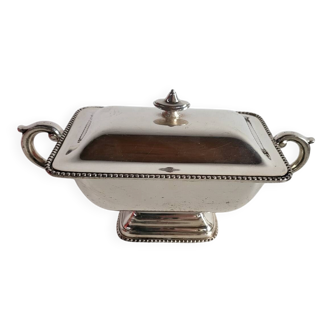 Confiturier, Sweetmeat dish, Sugar bowl in silver-plated metal