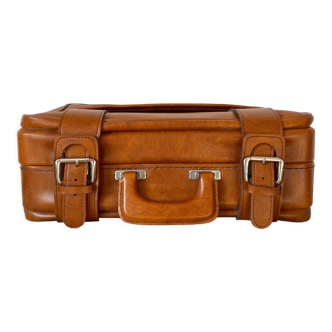 Vintage imitation leather suitcase