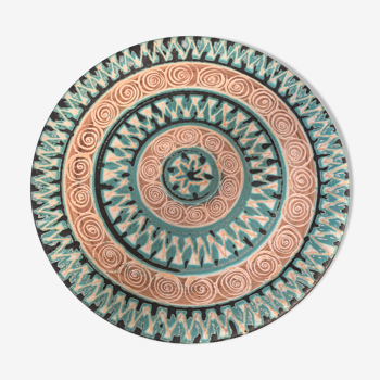 Set of 4 ceramic plates Robert Picault