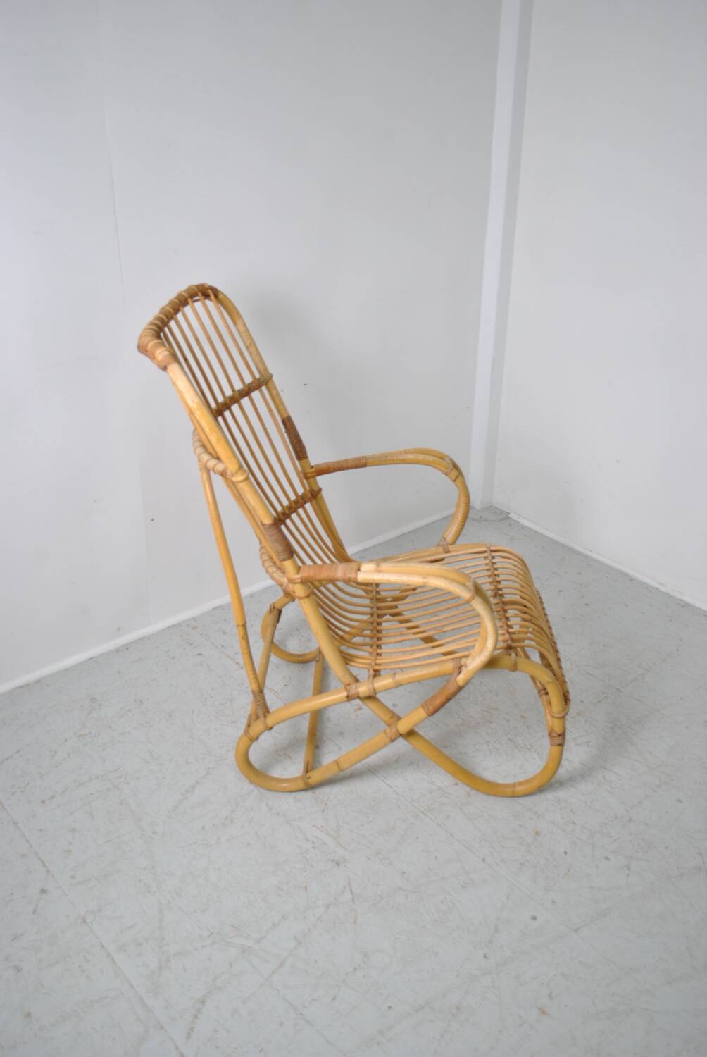 Rattan armchair 1960