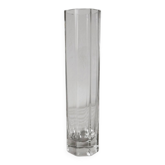 Grand vase transparent épais