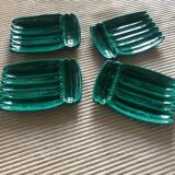 4 Vallauris green plates
