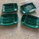 4 Vallauris green plates
