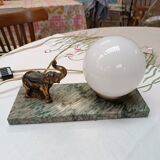 Art deco elephant lamp