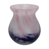 Vase en verre marmoréen