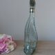 Vintage Italian glass fish bottle 75 cl, seaside decor 1970.