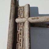 Former carved wood bench Orient/Asia