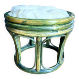 Footrest in patinated wood