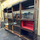 Modular library MD design 1975 mahogany