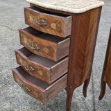 Paire chevet / chiffonnier Commode vintage style Louis XV