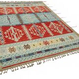 Hand-Knotted Turkish Contemporary 205 cm x 292 cm Multicolor Wool Carpet