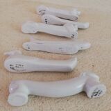6 porcelain knife holders