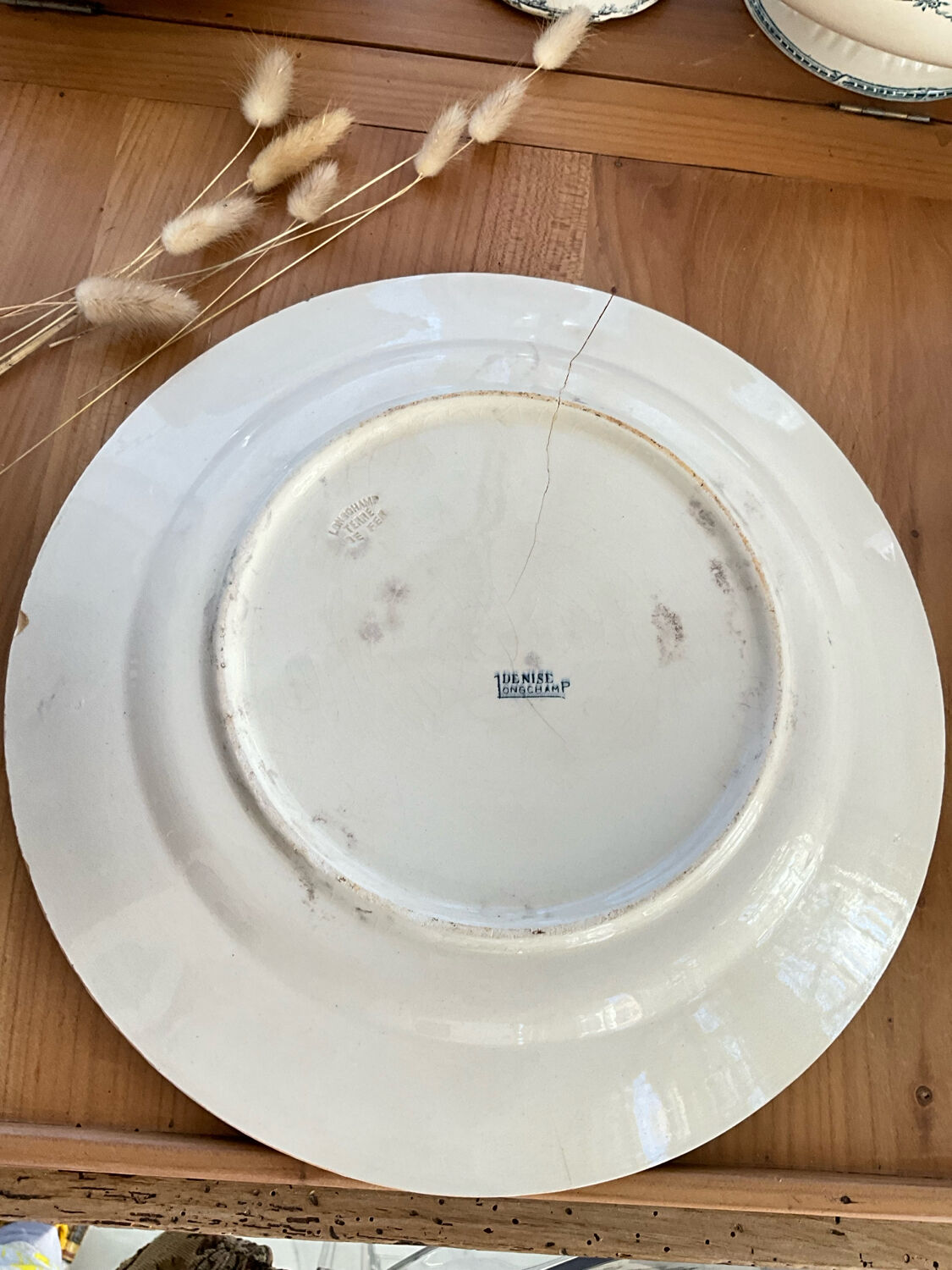 2 plats porcelaine de longchamp