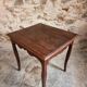 Antique oak side table, provincial writing table from the 18th century, Louis XV style.