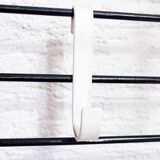 Wall coat rack with removable hooks