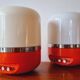 Two Midcentury Table Lamps, Space Age, Adriano Rampoldi, Italy, 1970s