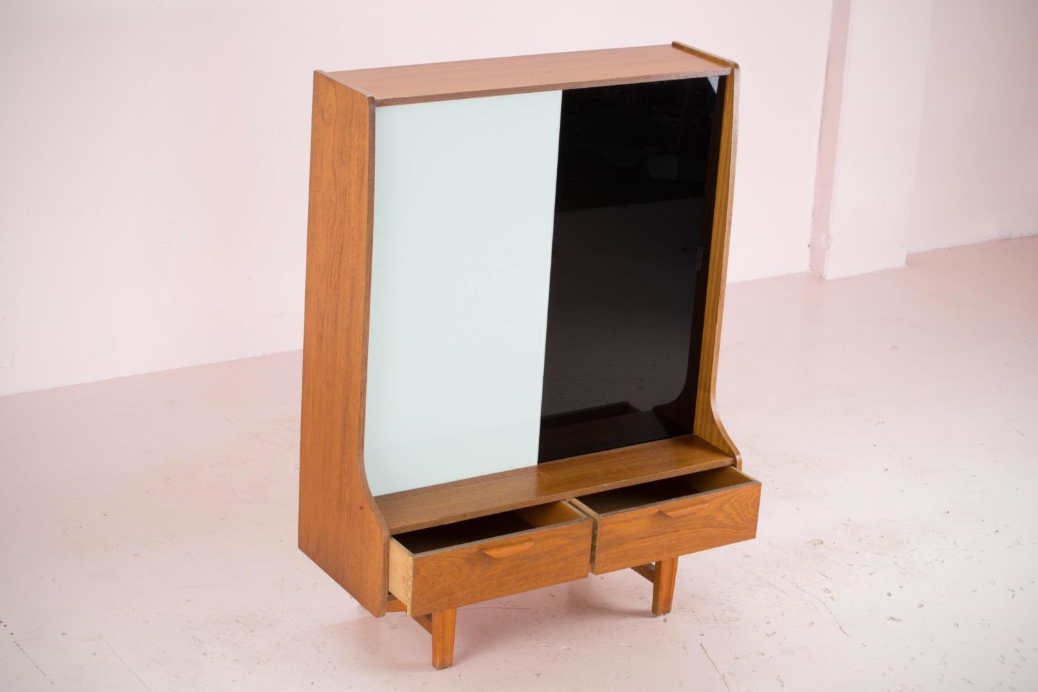 Scandinavian vintage teak library 1960