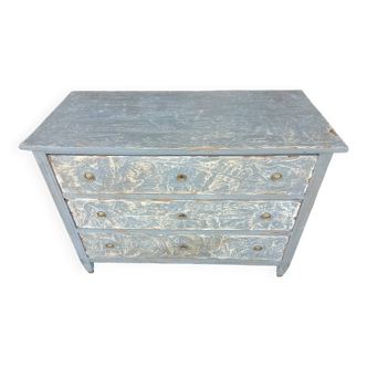 Louis XVI style painted chest of drawers