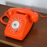 Orange dial phone