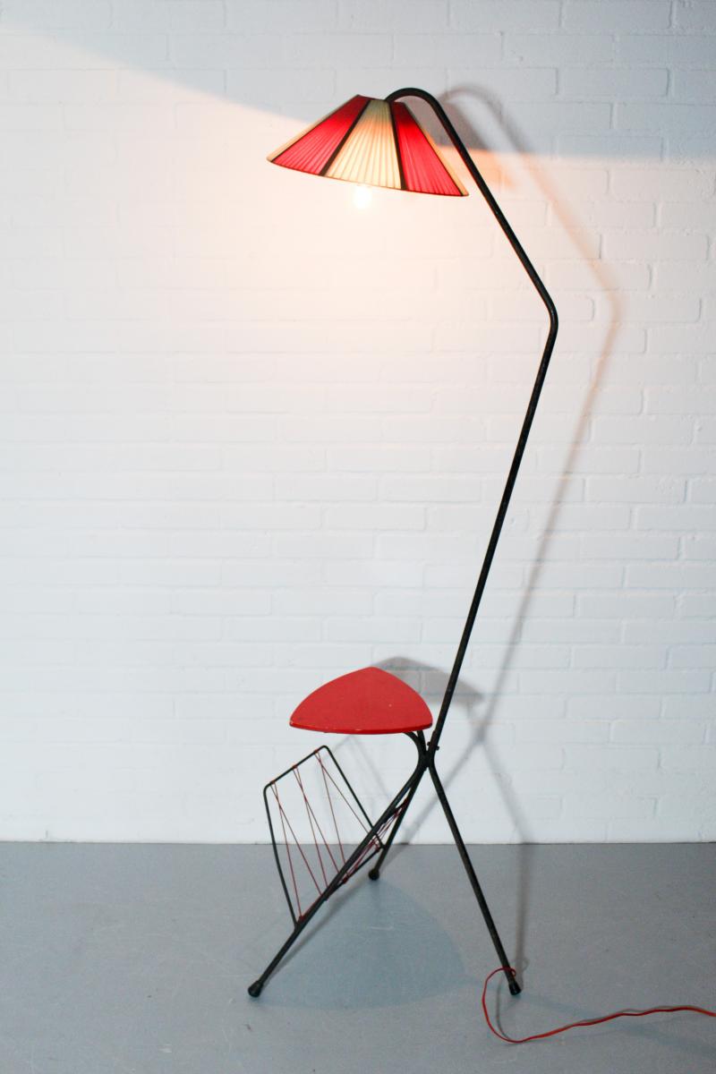Vintage French Table Tripod Lamp, 1950