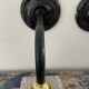 Pair of vintage sconces in electrified electrified glass to nine