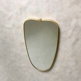 Mid-century gold outlined mirror