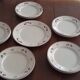 Service 14 plates 1 ceramic dish from St Amand