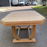 125cm hexagonal extendable art deco table