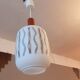 Opaline ceiling light from the 1960s.