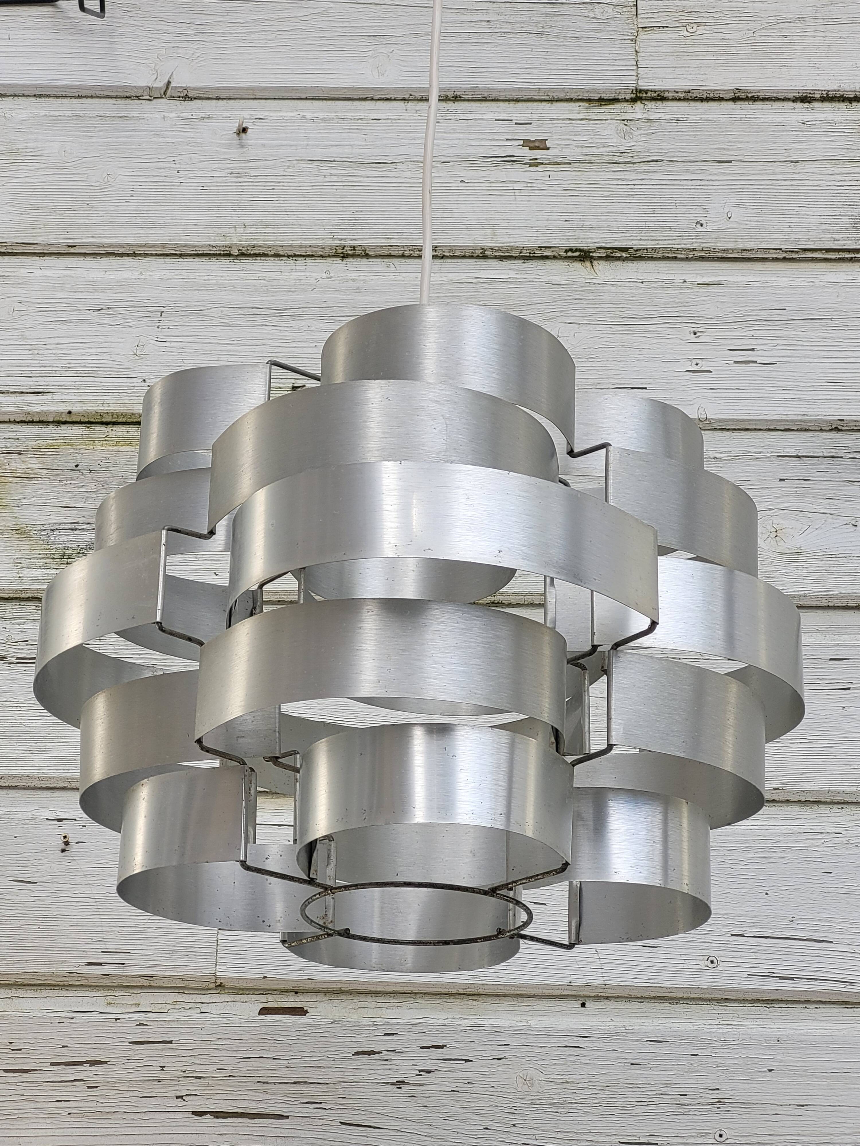 Suspension lamp aluminum Max Sauze