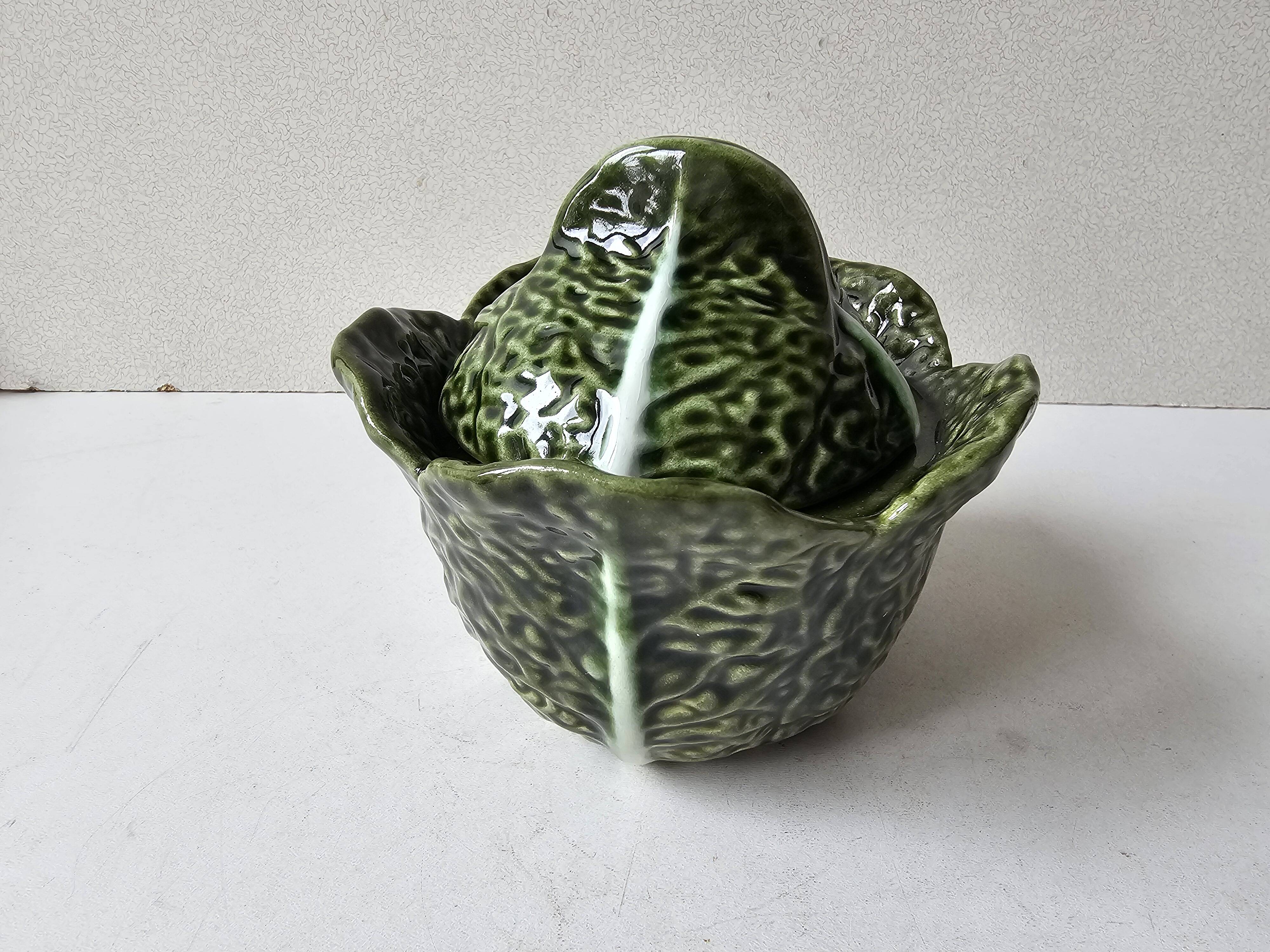 Condiment pot - Sauce boat - small cabbage soup tureen diameter 12cm