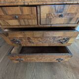 Louis Philippe solid walnut dresser - 19th century - Rare and authentic