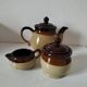 Teapot, milk jug and sugar bowl set