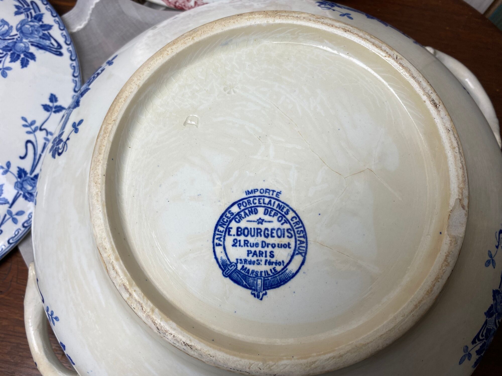 Iron earth vegetable XIX stamped "Le Grand Dépôt, Emile Bourgeois"