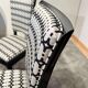 Art Deco High Back Black Lacquered Dining Chairs, France, 1930s, Set of 6
