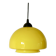 Suspension en opaline jaune mushroom design années 60-70