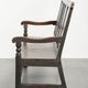 Antique English wooden bench / hall bench from the early 18th century