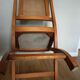 Set of 4 wood and leather chairs